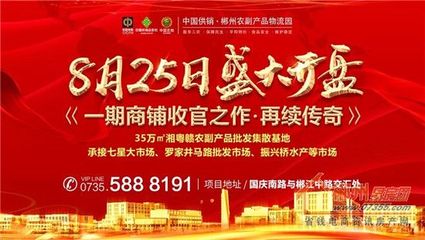 中國(guó)供銷&middot;郴州農(nóng)副產(chǎn)品物流園盛大開(kāi)盤,一期農(nóng)批金鋪再續(xù)傳奇,□收官!